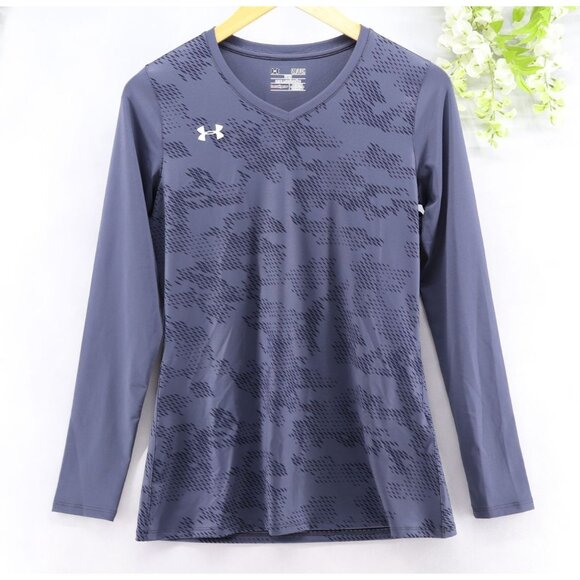 Under Armour Tops - Under Armour Women's HeatGear Long-Sleeve Fitted Camo Top Sz S NWT